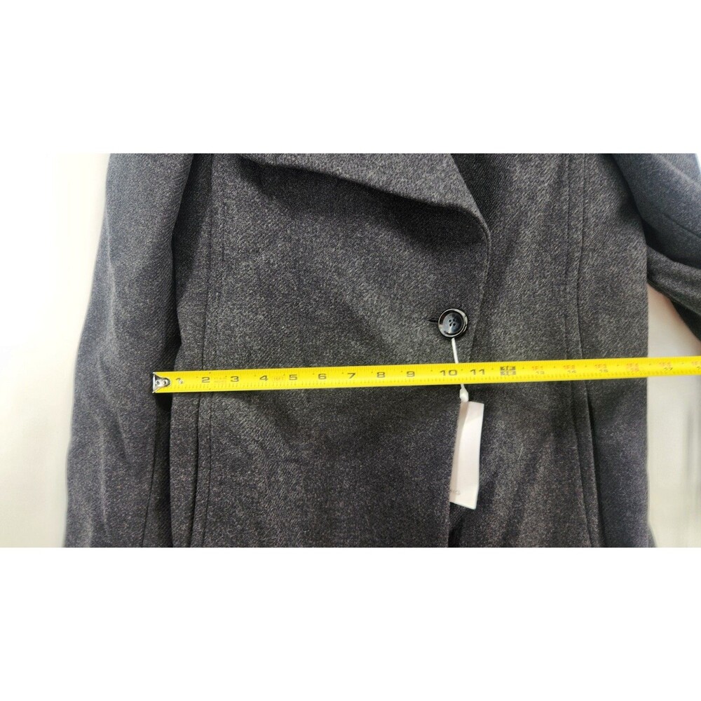 Mango MNG Women's Small Black Woollen Coat With Belt NWT - Picture 14 of 14